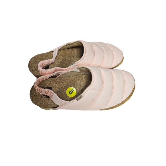NWOB Reef Puff Puff Peach Clogs/Mules Ladies size 9 - Picture 3 of 9